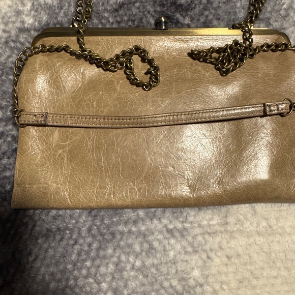 Vintage HOBO International Lauren In Natural Clutch Wallet 100% Genuine Leather - Picture 10 of 16